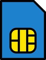 Sim Card Vector Icon Design