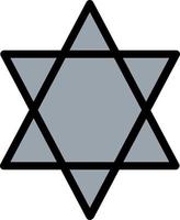 Star Of David Vector Icon Design