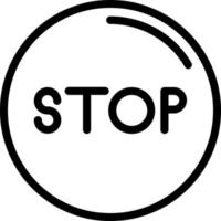 Stop Circle Vector Icon Design