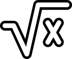 Square Root Alt Vector Icon Design