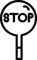 Stop Vector Icon Design