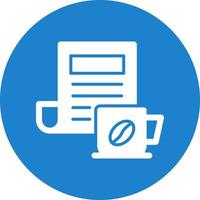 Coffee Newspaper Vector Icon Design