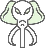 Mammoth Vector Icon Design
