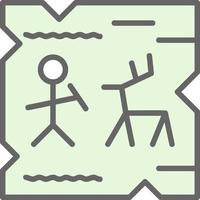 Cave Painting Vector Icon Design