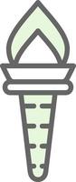 Torch Vector Icon Design