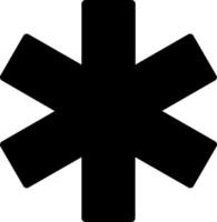 Star Of Life Vector Icon Design