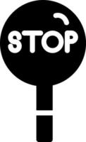 Stop Vector Icon Design