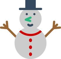 Snowman Vector Icon Design