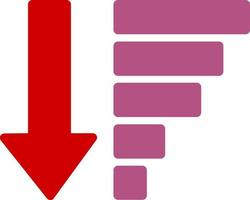 Sort Amount Down Alt Vector Icon Design