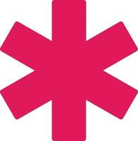 Star Of Life Vector Icon Design