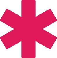 Star Of Life Vector Icon Design