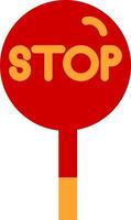 Stop Vector Icon Design