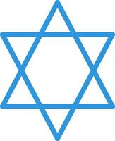 Star Of David Vector Icon Design