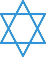 Star Of David Vector Icon Design