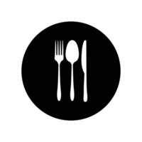 spoon fork knife logo vector