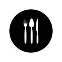 spoon fork knife logo vector