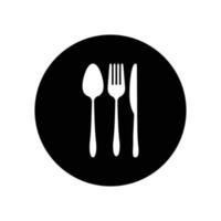 spoon fork knife logo vector