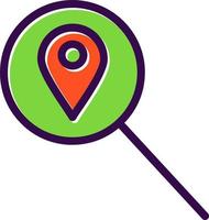 Search Location Vector Icon Design