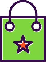 diseño de icono de vector de bolsa de compras