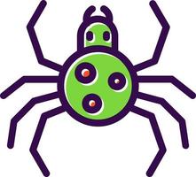 diseño de icono de vector de araña