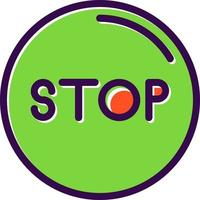 Stop Circle Vector Icon Design