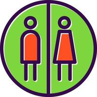 Restroom Vector Icon Design