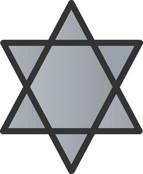Star Of David Vector Icon Design