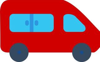 Shuttle Van Vector Icon Design