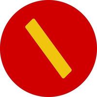 Slash Vector Icon Design