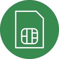 Sim Card Vector Icon Design