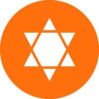 Star Of David Vector Icon Design
