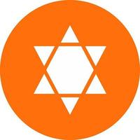 Star Of David Vector Icon Design