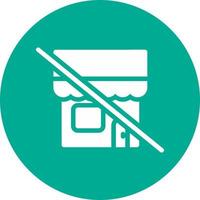 Store Slash Vector Icon Design