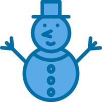 Snowman Vector Icon Design