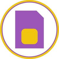 Sim Card Vector Icon Design