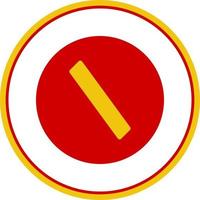 Slash Vector Icon Design