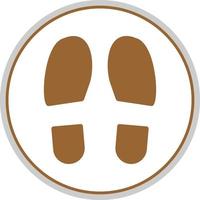 Shoe Prints Vector Icon Design