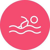 diseño de icono de vector de nadador