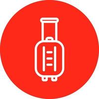 Suitcase Rolling Vector Icon Design