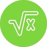 Square Root Alt Vector Icon Design