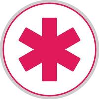 Star Of Life Vector Icon Design