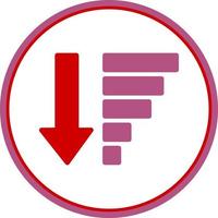Sort Amount Down Alt Vector Icon Design