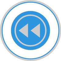 Step Backward Vector Icon Design