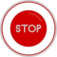 Stop Circle Vector Icon Design