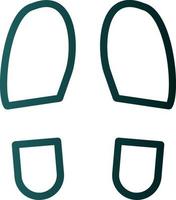 Shoe Prints Vector Icon Design