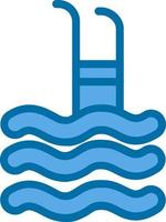 Swimming Pool Vector Icon Design