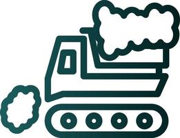 Snowplow Vector Icon Design