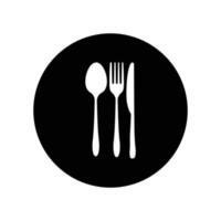 spoon fork knife logo vector