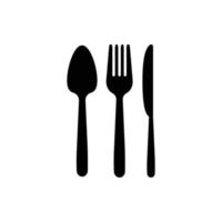 spoon fork knife logo vector