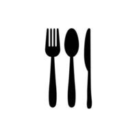 spoon fork knife logo vector